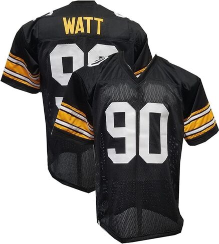 Generic TJ Watt Custom Stitched Football Black Jersey Mens SIZE ADULT SMALL in Saudi Arabia