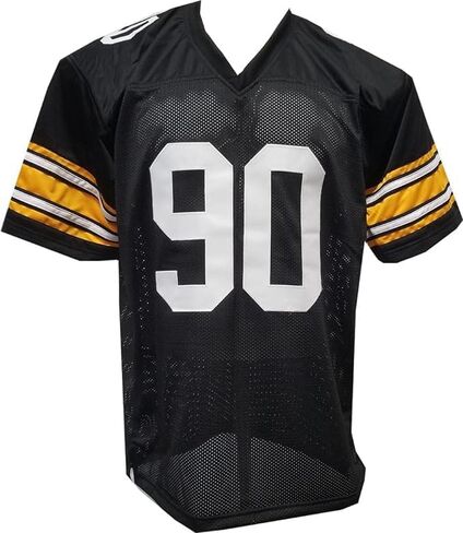 Generic TJ Watt Custom Stitched Football Black Jersey Mens SIZE ADULT SMALL in Saudi Arabia