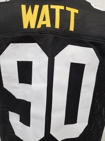 Generic TJ Watt Custom Stitched Football Black Jersey Mens SIZE ADULT SMALL in Saudi Arabia