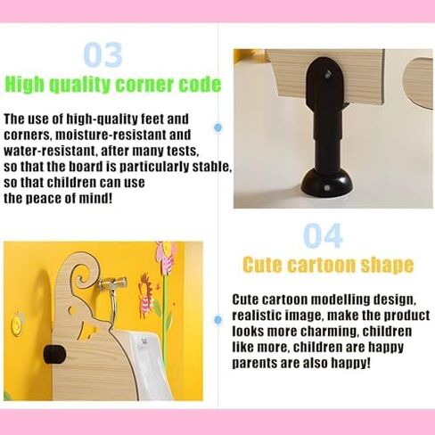 Cartoon Urinal Screen for Kids, Privacy Partition for Kindergarten Toilets, 600x700mm Baffle with Accessories - Fun Yellow Design, Durable Toilet Privacy Solution in Kuwait