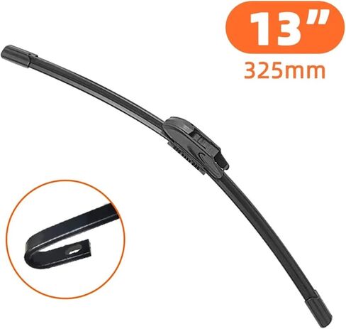 Wiper Blade Universal General J U Hook 13"14"16"17"18"19"20"21" 22" 24" 26"28" Windshield Windscreen Rubber Car Accessories(16inch (400mm)) in Saudi Arabia