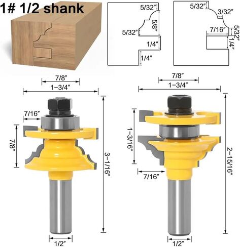 2pcs 12mm 1/2 "Handle Drill Bit(NO1 12.7mm Shank) in Saudi Arabia