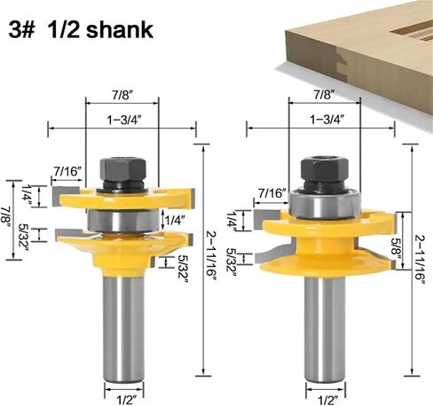 2pcs 12mm 1/2 "Handle Drill Bit(NO1 12.7mm Shank) in Saudi Arabia