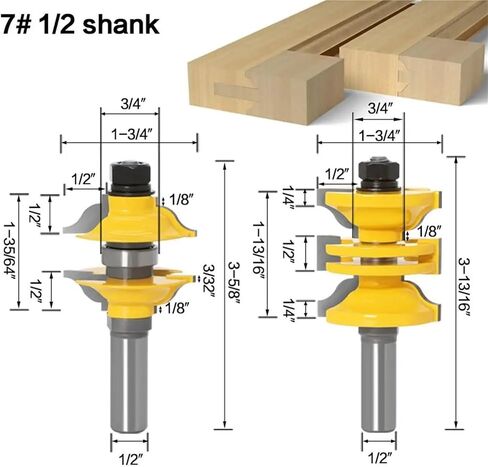 2pcs 12mm 1/2 "Handle Drill Bit(NO1 12.7mm Shank) in Saudi Arabia
