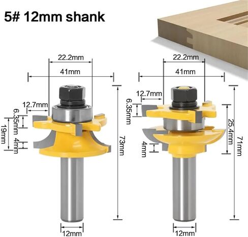 2pcs 12mm 1/2 "Handle Drill Bit(NO1 12.7mm Shank) in Saudi Arabia