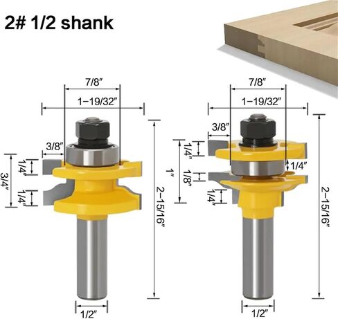 2pcs 12mm 1/2 "Handle Drill Bit(NO1 12.7mm Shank) in Saudi Arabia