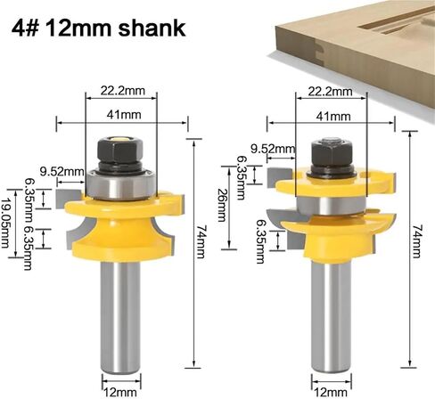 2pcs 12mm 1/2 "Handle Drill Bit(NO1 12.7mm Shank) in Saudi Arabia