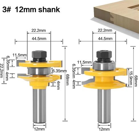 2pcs 12mm 1/2 "Handle Drill Bit(NO1 12.7mm Shank) in Saudi Arabia