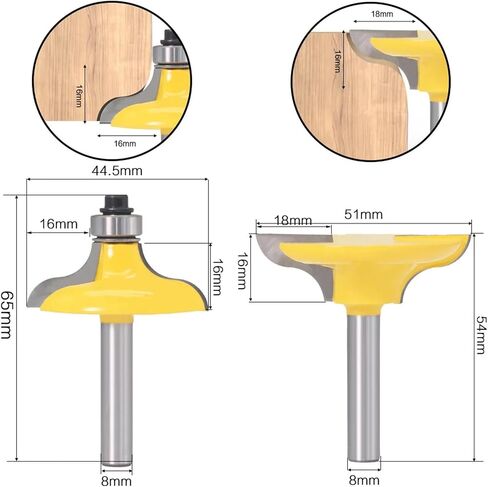 2Pcs 1/2" 12mm Shank Bit(8mm Shank) in Saudi Arabia