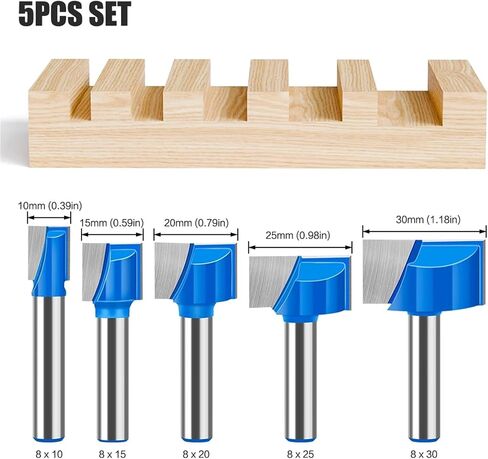 8mm Shank 10-35mm Bit Milling Cutter 1pcs(5Pcs-1 8mm Shank) in Saudi Arabia