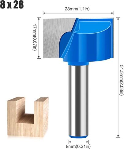 8mm Shank 10-35mm Bit Milling Cutter 1pcs(5Pcs-1 8mm Shank) in Saudi Arabia
