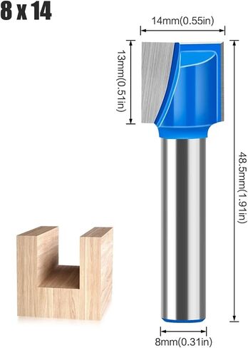 8mm Shank 10-35mm Bit Milling Cutter 1pcs(5Pcs-1 8mm Shank) in Saudi Arabia