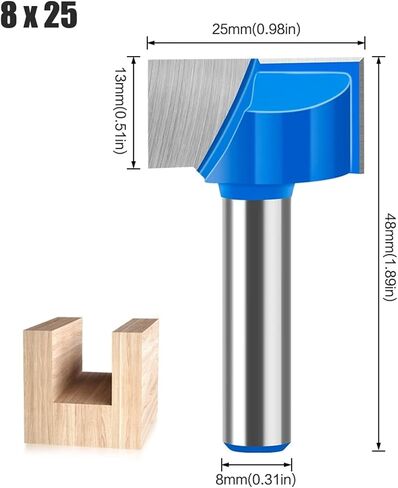 8mm Shank 10-35mm Bit Milling Cutter 1pcs(5Pcs-1 8mm Shank) in Saudi Arabia