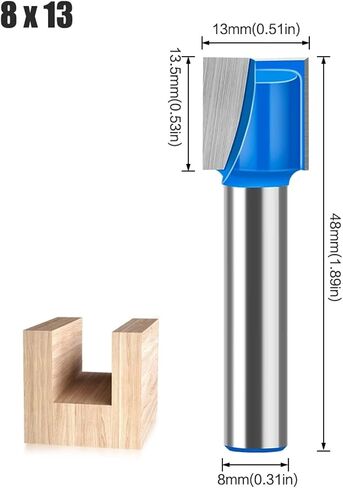 8mm Shank 10-35mm Bit Milling Cutter 1pcs(5Pcs-1 8mm Shank) in Saudi Arabia