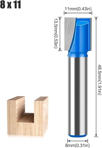 8mm Shank 10-35mm Bit Milling Cutter 1pcs(5Pcs-1 8mm Shank) in Saudi Arabia
