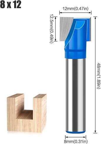 8mm Shank 10-35mm Bit Milling Cutter 1pcs(5Pcs-1 8mm Shank) in Saudi Arabia