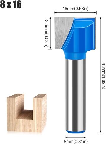 8mm Shank 10-35mm Bit Milling Cutter 1pcs(5Pcs-1 8mm Shank) in Saudi Arabia