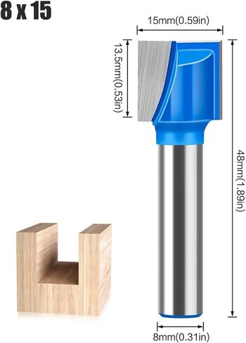 8mm Shank 10-35mm Bit Milling Cutter 1pcs(5Pcs-1 8mm Shank) in Saudi Arabia