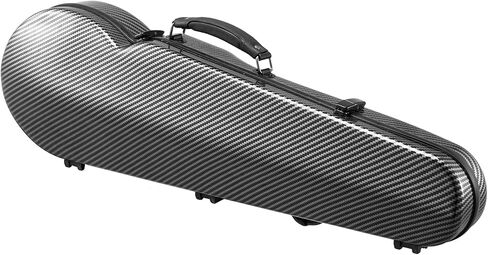 VEVOR 4/4 Full Size Violin Case, Built-in Hygrometer, Lightweight Portable Travel Carrying Bag, with Plush Lining, Dual Shoulder Straps, Anti-Scratch, Professional Shape, for Violin, Black in Saudi Arabia