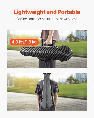 VEVOR 4/4 Full Size Violin Case, Built-in Hygrometer, Lightweight Portable Travel Carrying Bag, with Plush Lining, Dual Shoulder Straps, Anti-Scratch, Professional Shape, for Violin, Black in Saudi Arabia