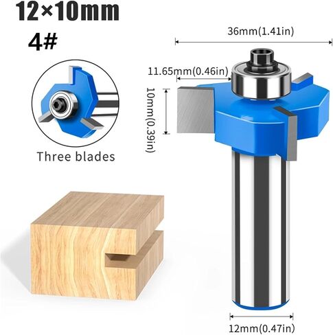 12mm 1/2in Shank Bit Milling Cutter 1pcs(5#) in Saudi Arabia