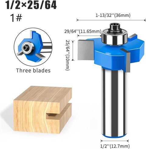 12mm 1/2in Shank Bit Milling Cutter 1pcs(5#) in Saudi Arabia