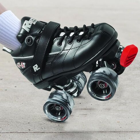 Sure-Grip Mini Gripper Toe Stop Protective Roller Skates Stopper | Slightly Smaller Than The Gripper | 5/8 Skate Accessories & Adjustable Rubber Brake - Sold in Pairs - Made in USA in Saudi Arabia
