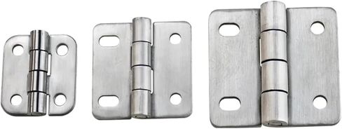 304 Stainless Steel Round Hole Waist Shaped Hole Hinge 1Pcs(XG02-013-2-1) in Kuwait
