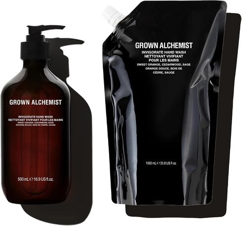 Grown Alchemist Invigorate Hand Wash. Sweet Orange, Cedarwood, Sage. Soothe, Soap to Gently Cleanse & Nourish Skin, (300mL). in Kuwait