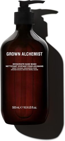 Grown Alchemist Invigorate Hand Wash. Sweet Orange, Cedarwood, Sage. Soothe, Soap to Gently Cleanse & Nourish Skin, (300mL). in Kuwait