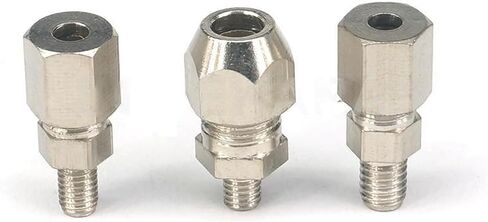 توصيل موصل Qinlu-brass تركيب 5pcs M5 M6 M8 ذكر إلى 4 مم 6 مم من النحاس المطلي بالنيكل المطلي بالضغط النحاسي ، مقاومة التآكل (M6x1.0 ، تناسب أنبوب OD 4MM) in Saudi Arabia