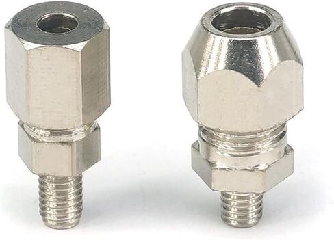 توصيل موصل Qinlu-brass تركيب 5pcs M5 M6 M8 ذكر إلى 4 مم 6 مم من النحاس المطلي بالنيكل المطلي بالضغط النحاسي ، مقاومة التآكل (M6x1.0 ، تناسب أنبوب OD 4MM) in Saudi Arabia