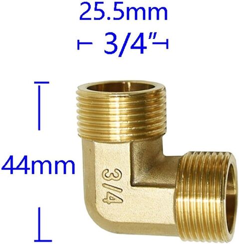 توصيل موصل Qinlu-brass تركيب 1PCS النحاس 1 "3/4" 1/2 "1/4" موصل الموصل الذكور إصلاح تجهيزات النحاس التي تقلل من خرطوم موصل الموصل ، ومقاومة التآكل (1i2 كوع) in Saudi Arabia
