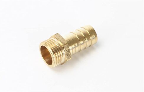 موصل Qinlu-brass خرطوم تركيب أنبوب النحاس النحاس 4 ملم -19 مم خرطوم بربا ذيل 1/8 "1/4" 1/2 "3/8" BSP Male Male Coint Coint Adapter ، مقاومة التآكل (14 مم ، 3/8 ") in Saudi Arabia