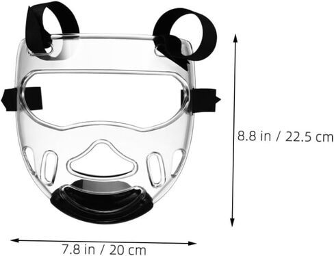 Toyandona 2pcs Sports Face Guard قابلة للفصل حارس القناع Taekwondo Tove Training للتدريب على الملاكمة وفنون القتال in Saudi Arabia