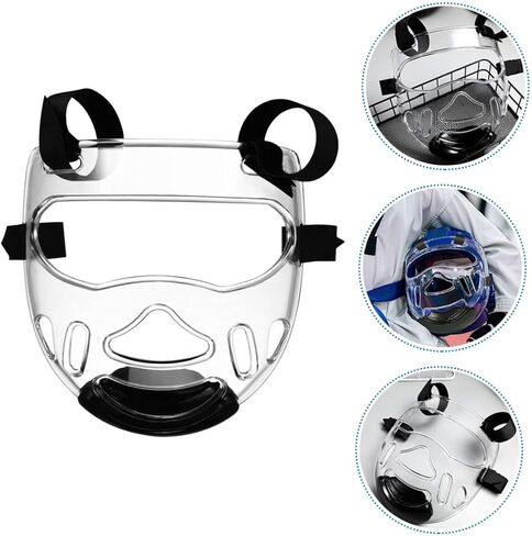 Toyandona 2pcs Sports Face Guard قابلة للفصل حارس القناع Taekwondo Tove Training للتدريب على الملاكمة وفنون القتال in Saudi Arabia