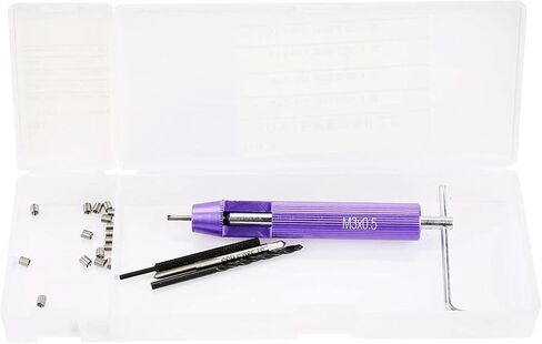 M3 Threaded Inserts Repair Kit, 304 Stainless Steel Helicoil Type Wire Insert Installation Tool Set (M3x0.5x2D) in Saudi Arabia
