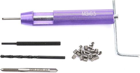 M3 Threaded Inserts Repair Kit, 304 Stainless Steel Helicoil Type Wire Insert Installation Tool Set (M3x0.5x2D) in Saudi Arabia