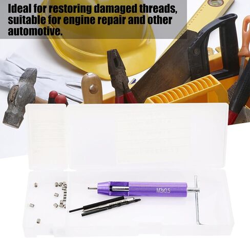 M3 Threaded Inserts Repair Kit, 304 Stainless Steel Helicoil Type Wire Insert Installation Tool Set (M3x0.5x2D) in Saudi Arabia