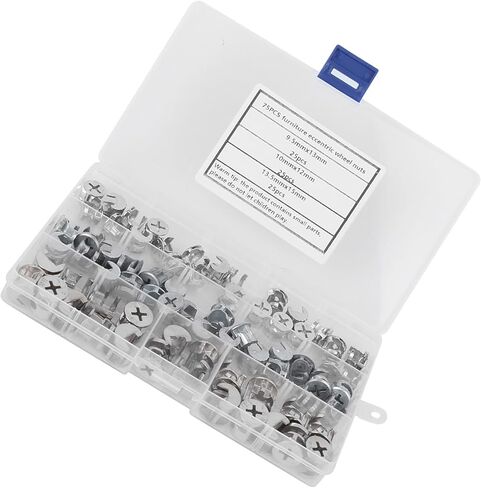 و sturdy 75pcs Cam Nut Furniture Nut Grheric Nut Set 3 in 1 Connector Hardware Tools for Panel and Office Furniture in Saudi Arabia