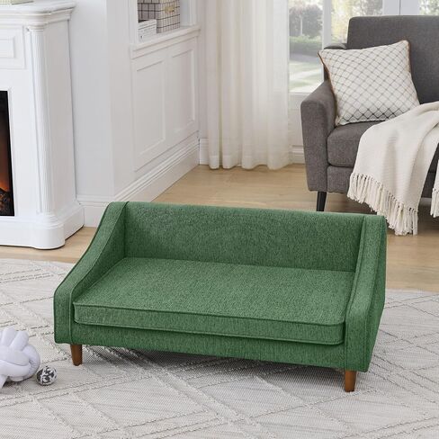 Medium And Large Dog Sofa Modern Dog Sofa Bed Breathable Pet Sofa Orthopedic Dog Bed Washable Pet Sofa With Backrest And Armrests Comfortable Pet Furniture Indoor And Outdoor Use Great For Dogs And Ca in Kuwait