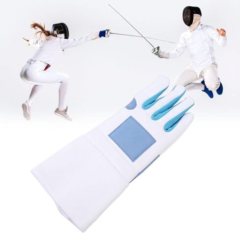 Fencing Gloves, Fencing Equipment Right Hand Anti Slip Knitted Fabric Comfortable Fit Right Hand Mittens Fencing Training Glove for Saber Foil Epee and Bout Practice in Kuwait