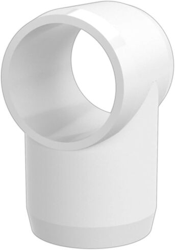 Formufit F112ste-WH-4 Slip Tee PVC Fitting ، درجة الأثاث ، الحجم 1-1/2 "، أبيض (حزمة 4) in Kuwait