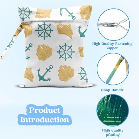 Wet Dry Bag, Wet Bag for Swimsuit, Travel, Beach, Pool, Diapers, Dirty Yoga Gym Clothes, Summer Vacation Essentials, Summer Travel Gifts for Women in Saudi Arabia
