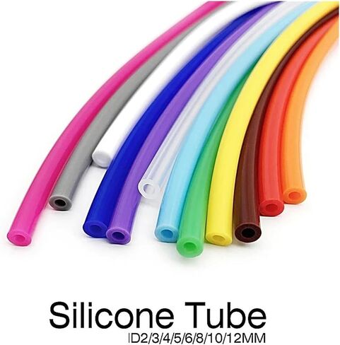 Colorful Inner Diameter 2 3 4 5 mm Flexible Rubber Hose Soft Drink Pipe Water Connector For Beer/Wine(Orange,3 METER_OD 6XID 4MM) in Saudi Arabia