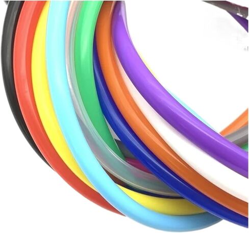 Colorful Inner Diameter 2 3 4 5 mm Flexible Rubber Hose Soft Drink Pipe Water Connector For Beer/Wine(Orange,3 METER_OD 6XID 4MM) in Saudi Arabia