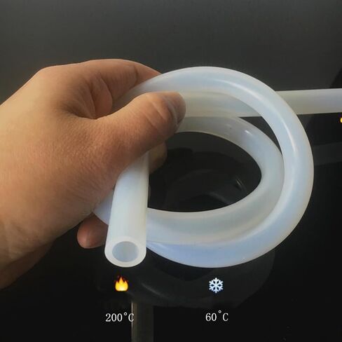 1M Silicone Hose Tube, High Temperature Clear Transparent Pipe 2 5 6 7 8 10 For Faucet Aquarium Garden Tubes(ID 4mm x OD 6mm) in Saudi Arabia