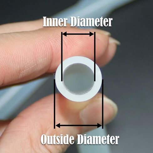 1M Silicone Hose Tube, High Temperature Clear Transparent Pipe 2 5 6 7 8 10 For Faucet Aquarium Garden Tubes(ID 4mm x OD 6mm) in Saudi Arabia