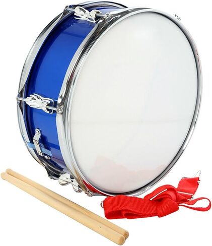 Generic 13inch Snare Drum with Strap for Music Practice, Percussion Tool for Kids and Teens, Blue in Kuwait