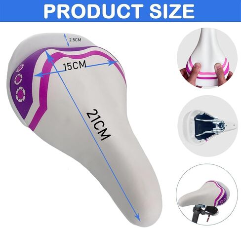 EIRONA Bike Seat for for 12 14 16 18 Inch Kids Bike, Comfort Replacement Bike Saddle for Boys and Girls Bicycle, Fit for 22.2mm Diameter Seatpost, Kids' Bike Accessories in Kuwait